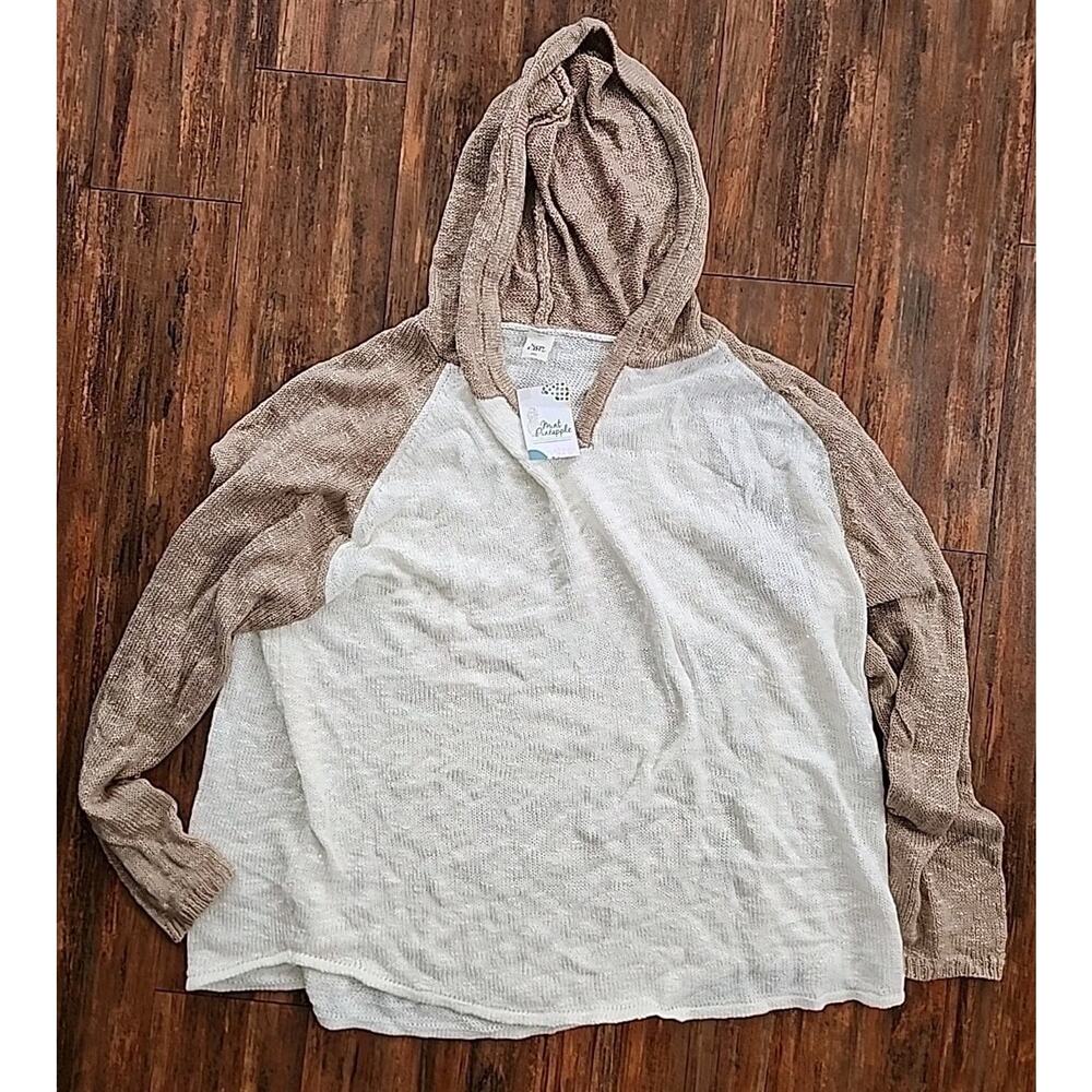 Nwt Sew In Love Hooded Pullover Sweater Womens Size 3 XL
